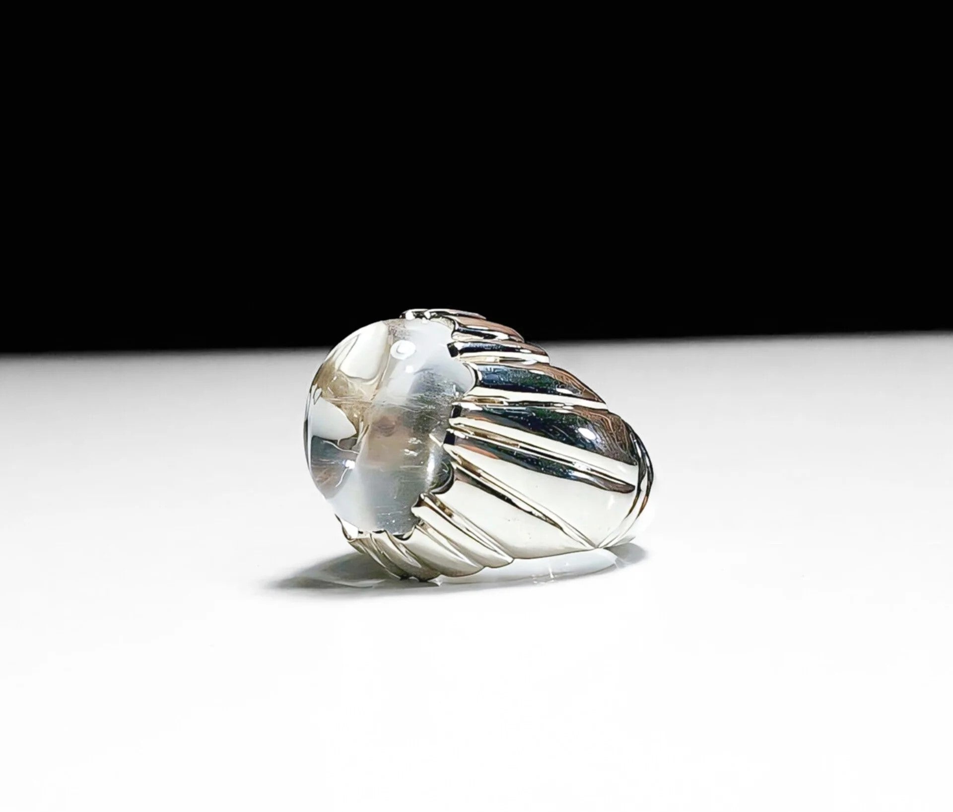 Original Durr Al Najaf / Dur-e-Najaf Stone Ring in Sterling Silver
