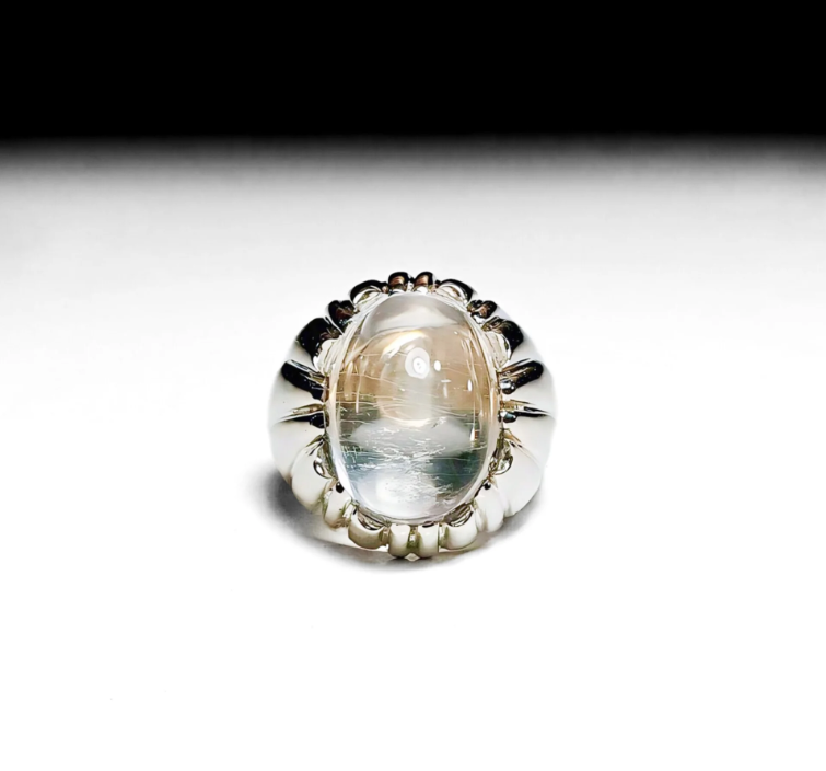 Original Durr Al Najaf / Dur-e-Najaf Stone Ring in Sterling Silver